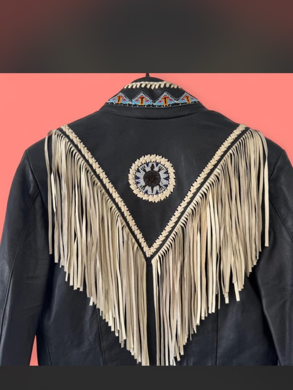 Sunriders Western Wear Genuine Leather Fringe Jacket - Picture 6 of 6
